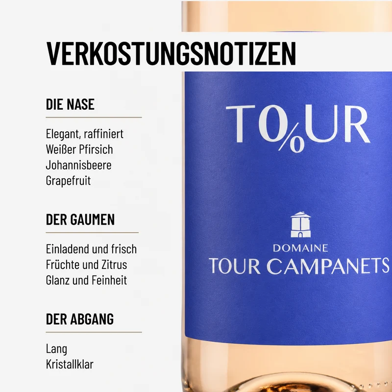 To%ur Campanets: Der ganze Charme eines Rosé ohne Alkohol.