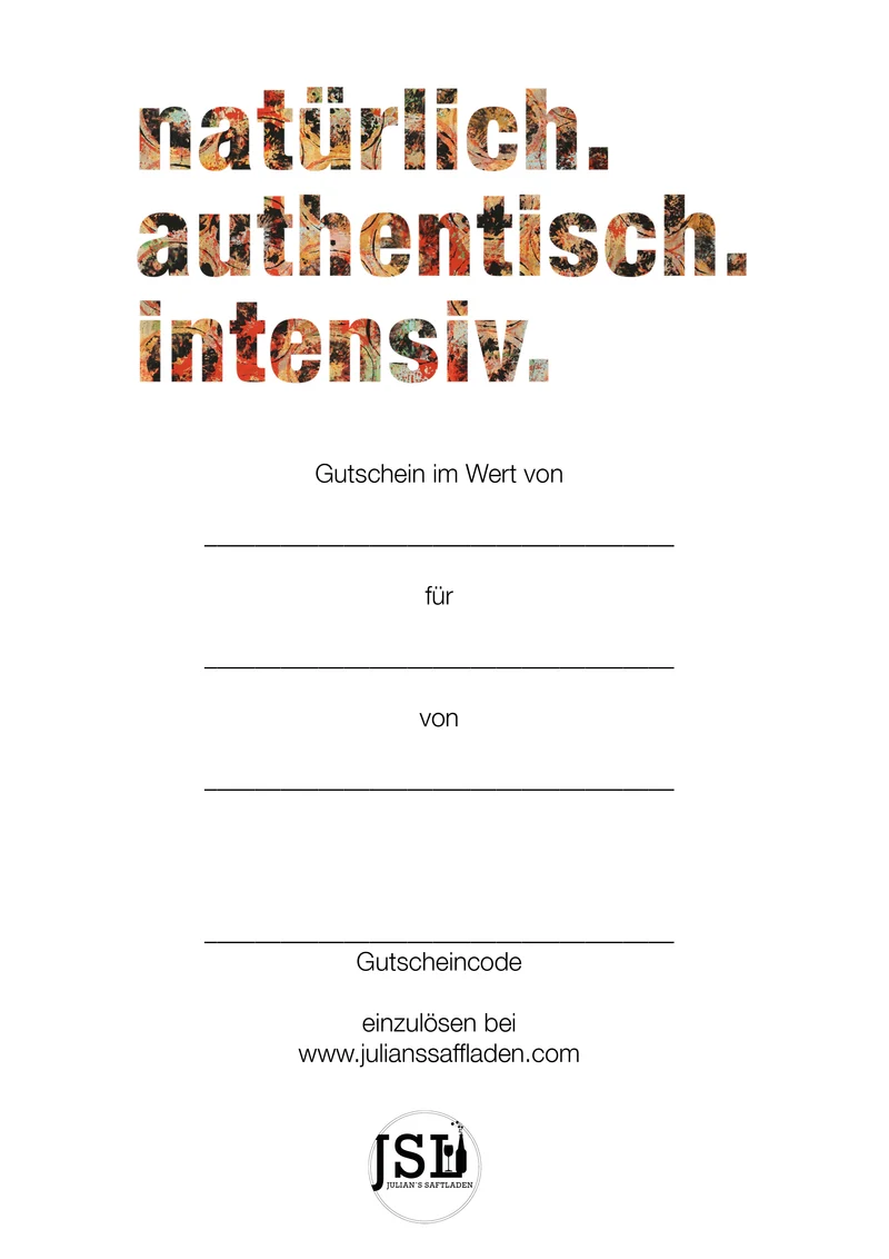 Geschenkgutschein - DIGITAL
