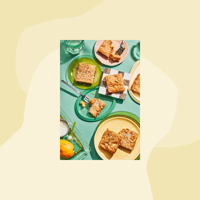 Backmischung für Kuchen: Tropical Blondie mit Mango, Ananas & Kokosnuss