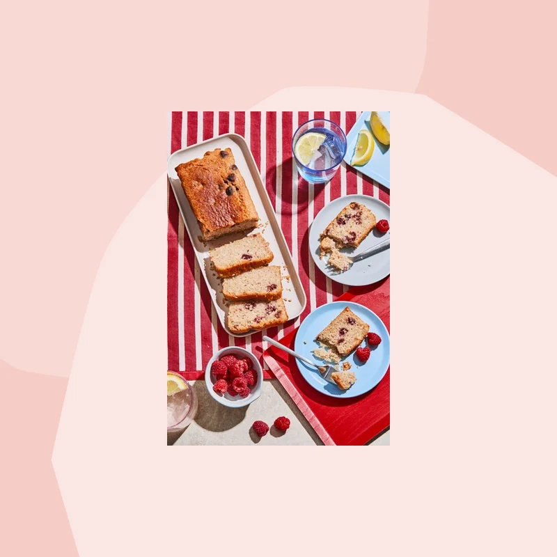 Backmischung für Kuchen: Himbeer-Zitronenkuchen (vegan & glutenfrei)