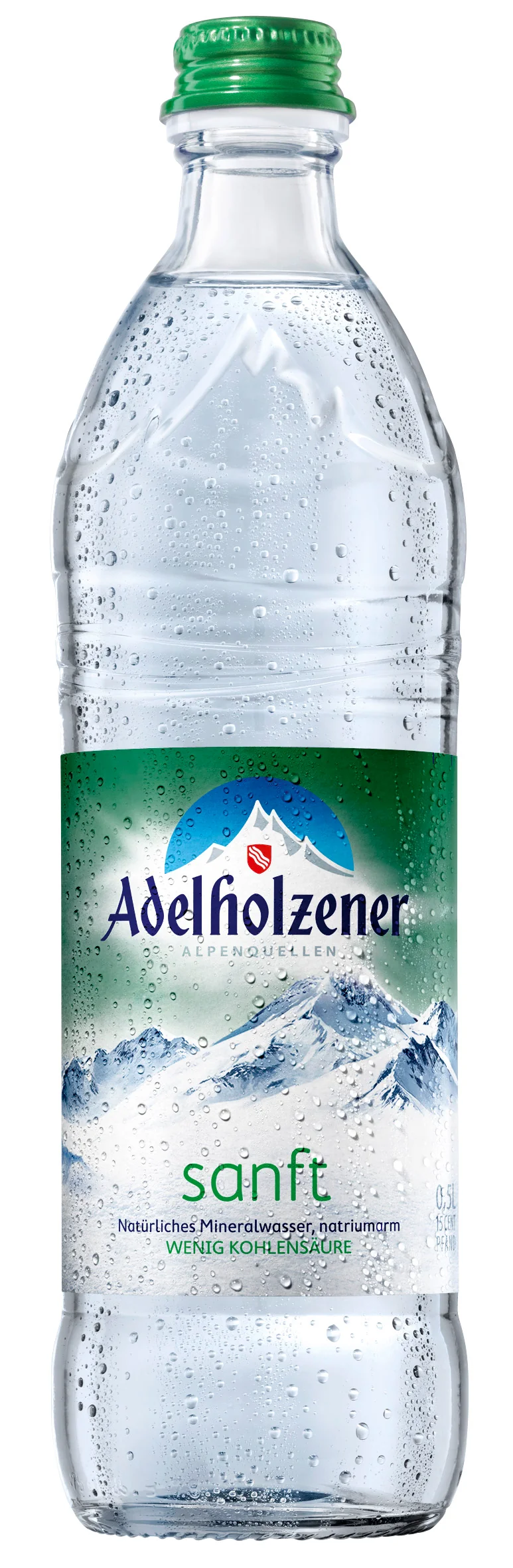 Adelholzener sanft 0,5l Glas