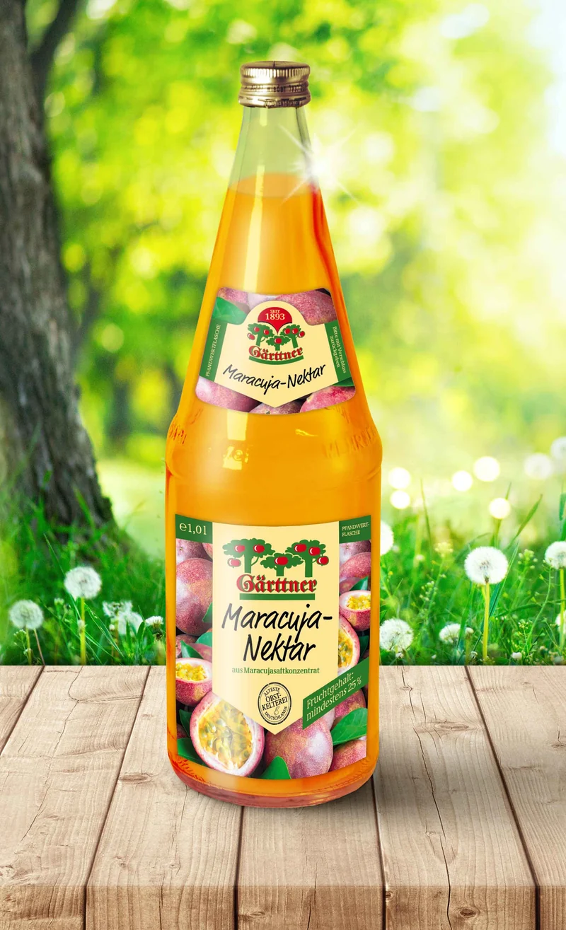 Gärttner Maracuja Nektar 1,0l Glas
