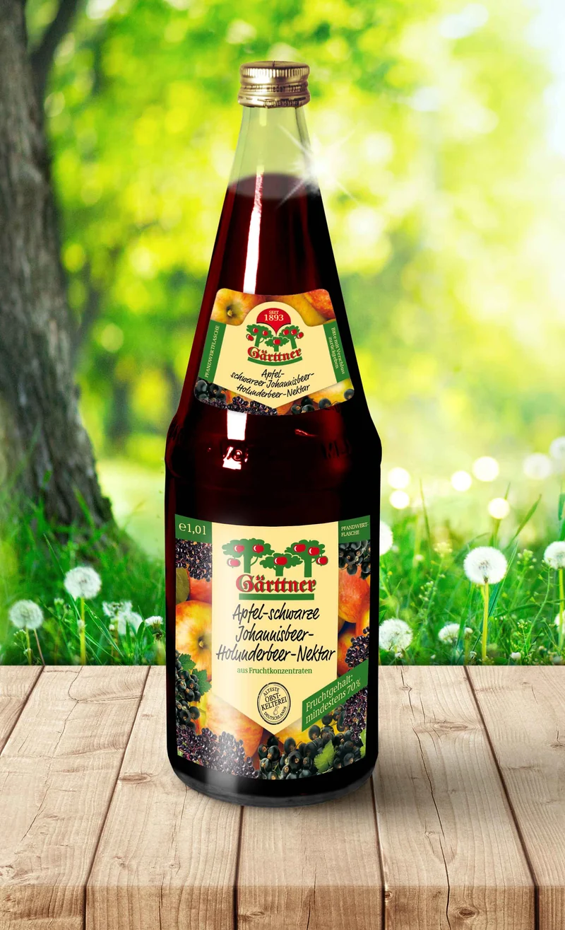 Gärttner Schwarzer Johannisbeer Nektar 1,0l