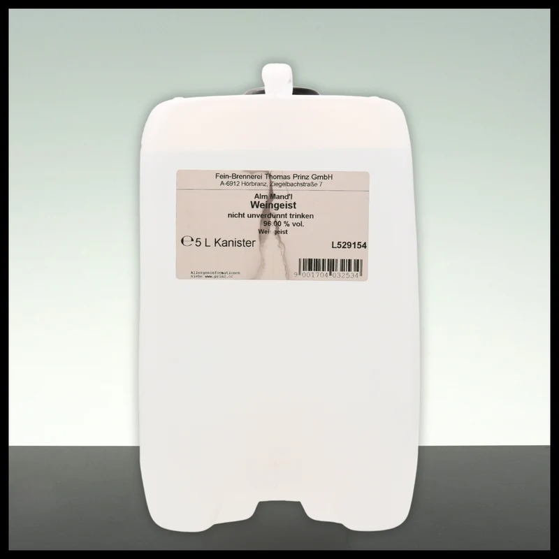 Prinz Alm Mandl Weingeist Kanister 5L - 96% Vol.