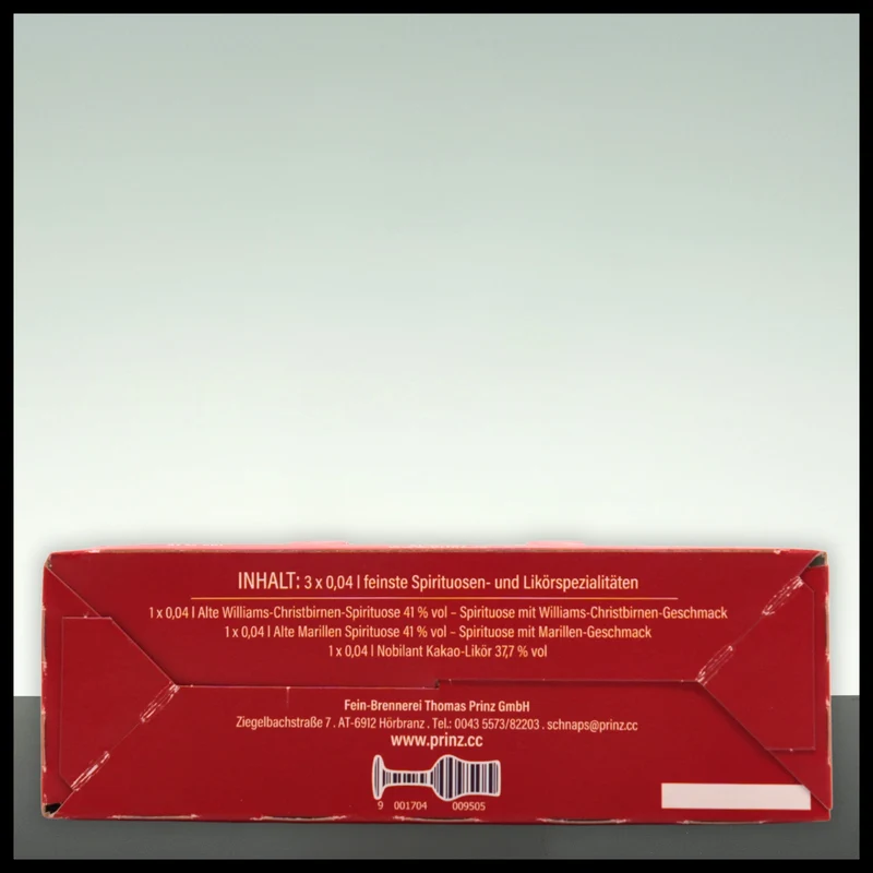 Prinz Christbaumkugeln Geschenkset ROT 3x 0,04L