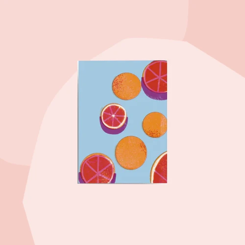 Postkarte: Grapefruits
