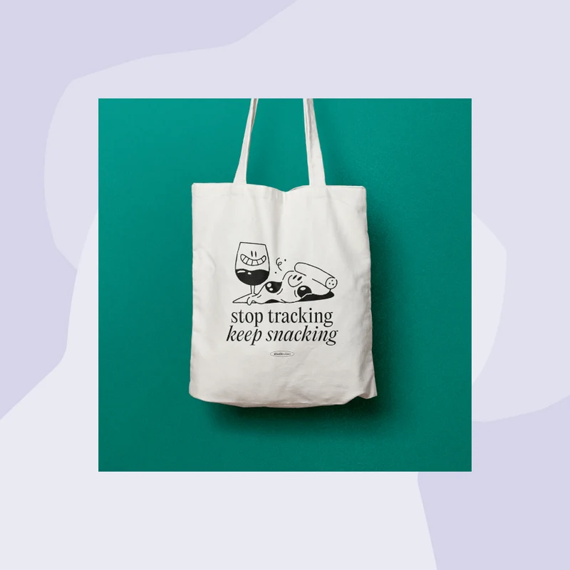 Jutebeutel: Stop tracking, keep snacking