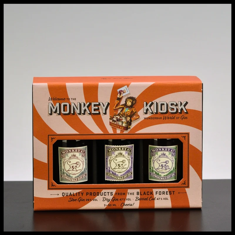 Monkey 47 Gin-Box "The Monkey Kiosk" 3x 0,05L - 41% Vol.
