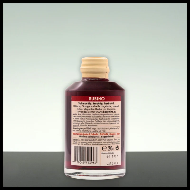 Barettino RUBINO Alkoholfreier Aperitif 0,2L