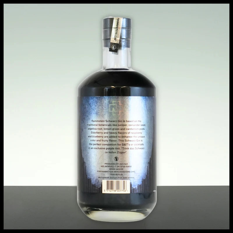 Rammstein BLACK Blueberry Gin 0,7L - 40% Vol.