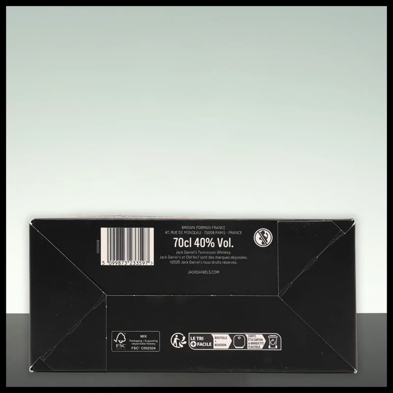 Jack Daniel's Old No. 7 Tennessee Whiskey Geschenkbox mit 2 Gläsern 0,7L - 40% Vol.