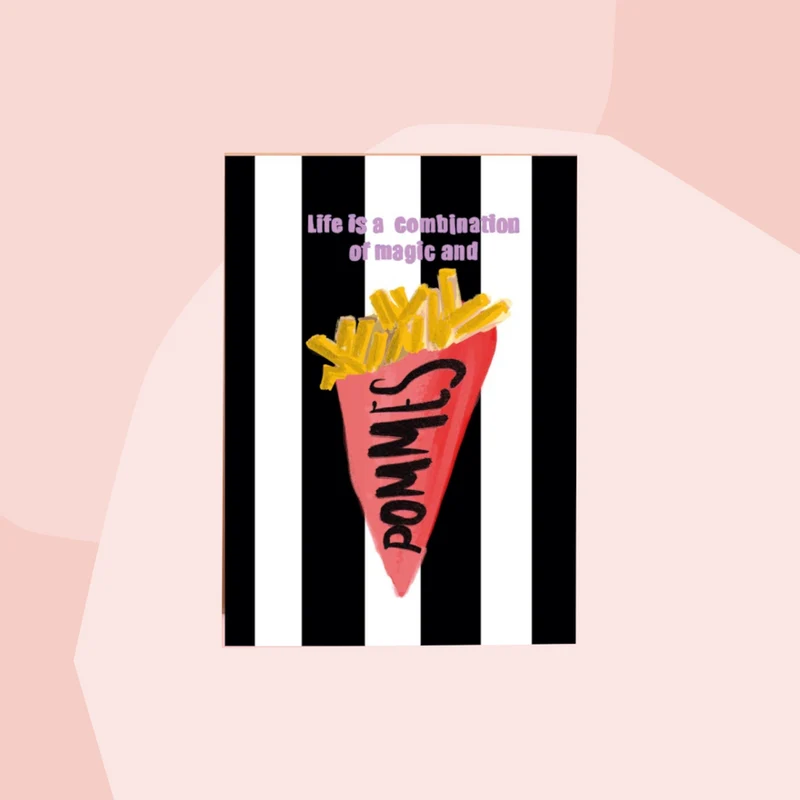 Postkarte: Magic and Pommes