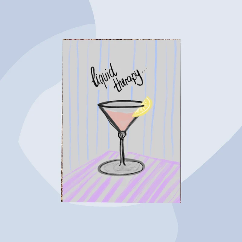 Postkarte: Liquid Therapie