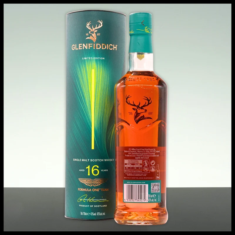 Glenfiddich 16 YO Aston Martin Edition 2nd Release Whisky 0,7L - 43% Vol.