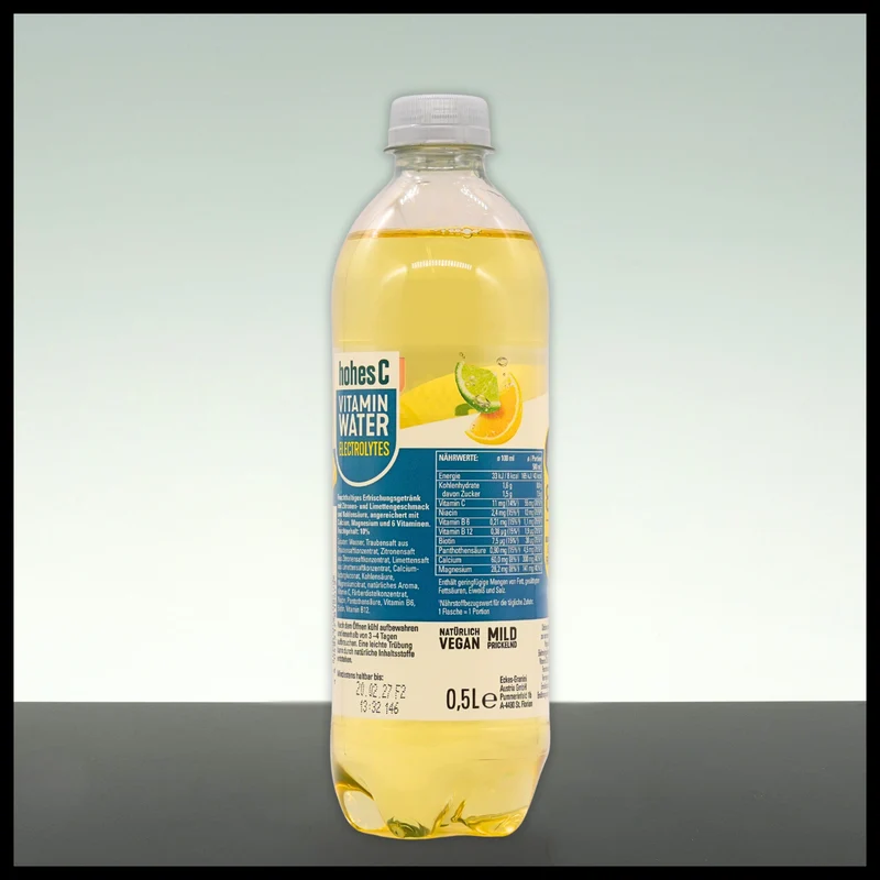 Hohes C Vitamin Water ELECTROLYTES Zitrone-Limette 0,5L