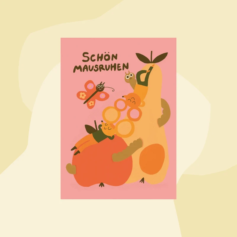 Postkarte: Schön mausruhen