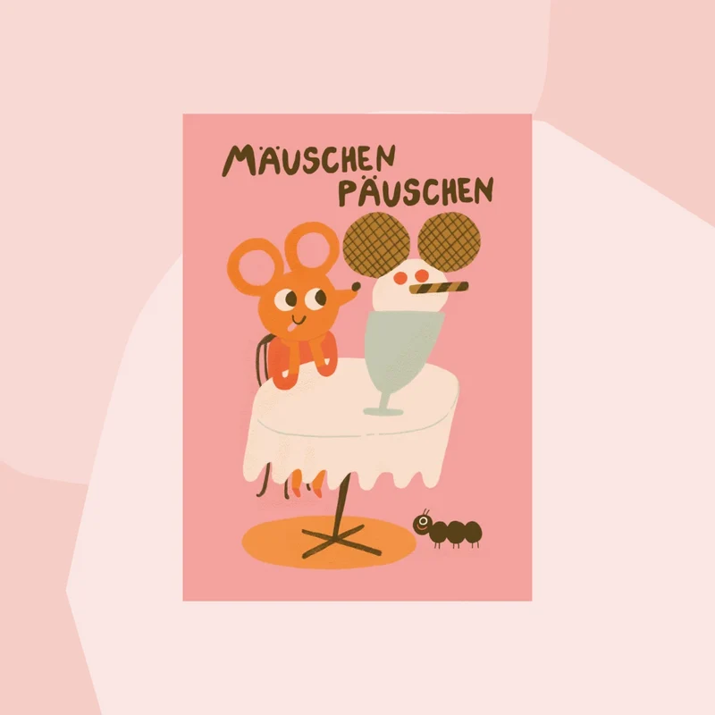 Postkarte: Mäuschen Päuschen