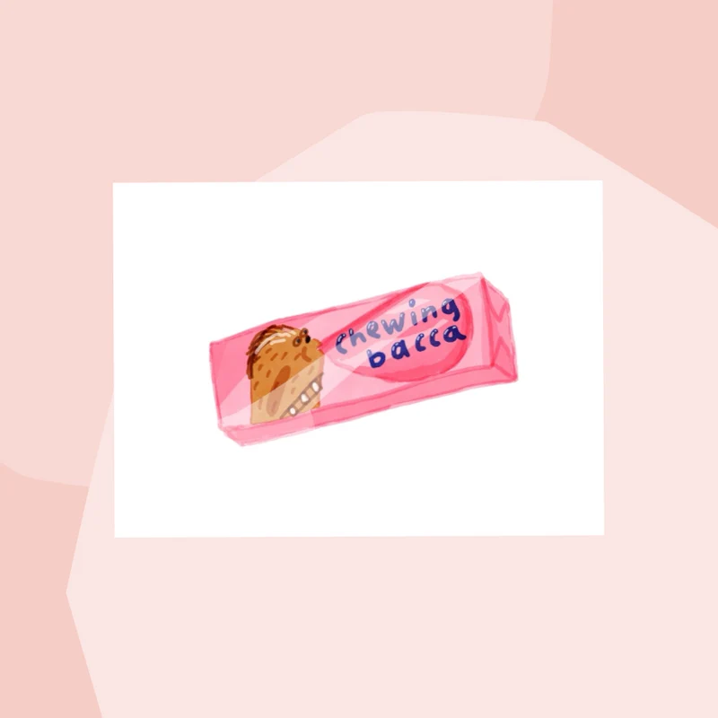 Postkarte: Chewing Bacca