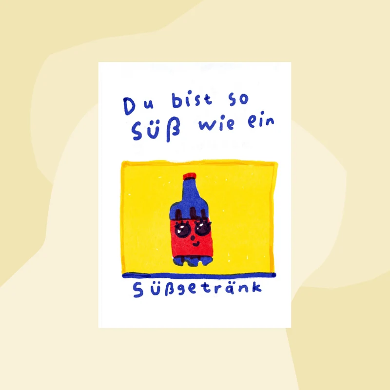 Postkarte: Süßgetränk