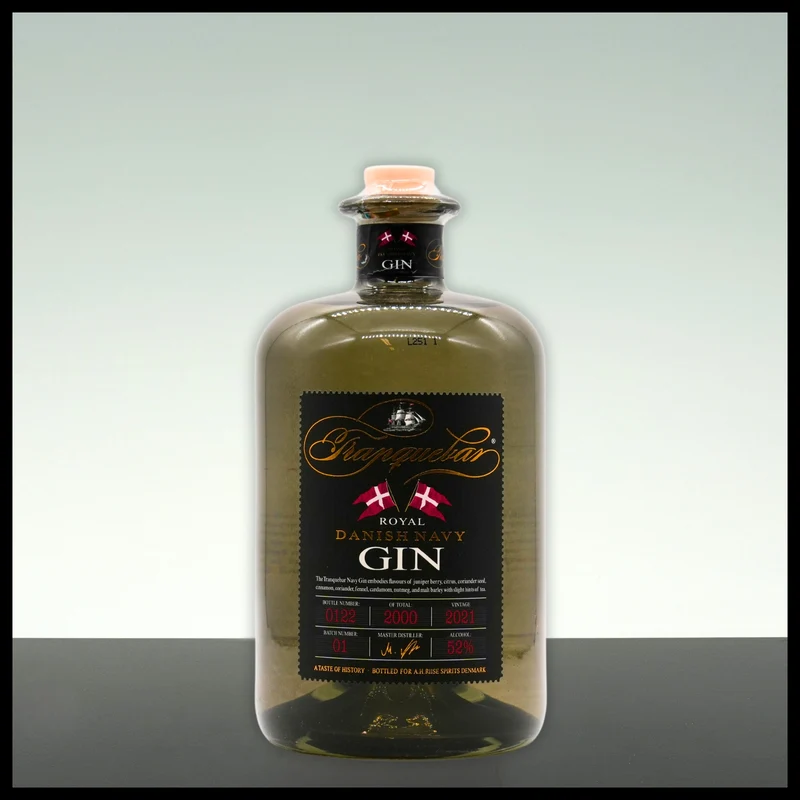 Tranquebar Royal Danish Navy Gin 0,7L - 52% Vol.