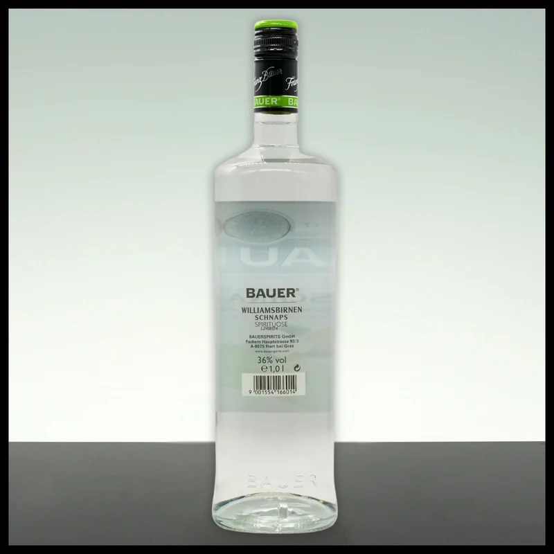 Bauer Williamsbirnen Schnaps 1L - 36% Vol.
