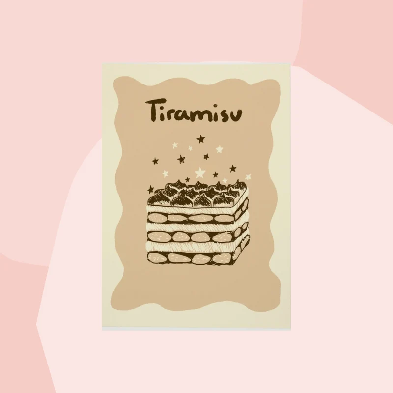 Postkarte: Tiramisu