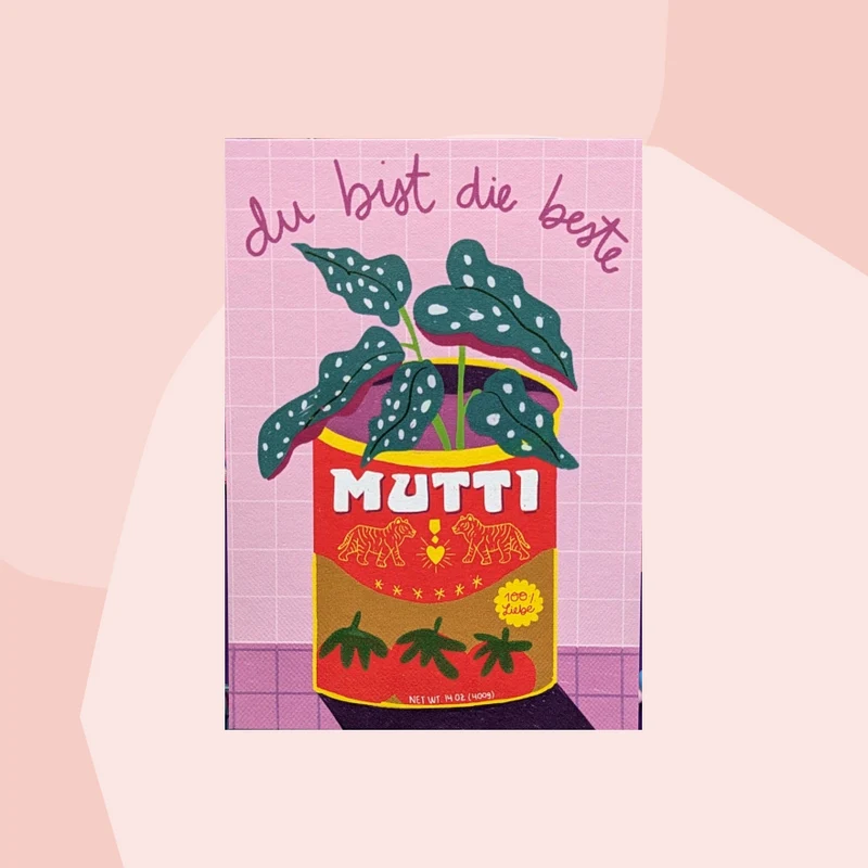 Postkarte: Du bist die beste Mutti