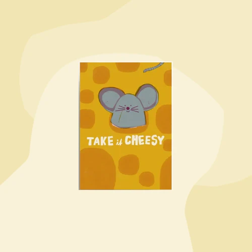Postkarte: Take it cheesy
