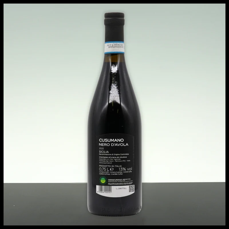 Cusumano NERO D'avola Sicilia DOC 2022 0,75L - 13% Vol.
