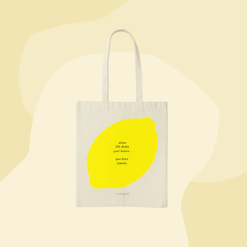 Jutebeutel: When life gives you lemons, you have lemons