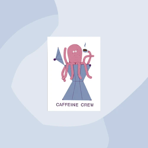 Postkarte: Caffeine Crew