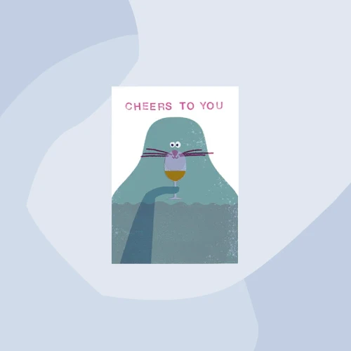 Postkarte: Cheers to you