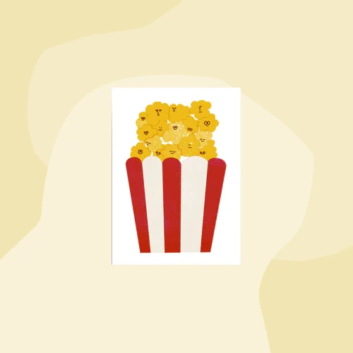 Postkarte: Popcorn