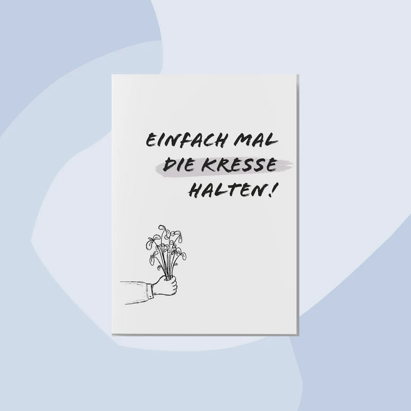 Postkarte: Einfach mal die Kresse halten
