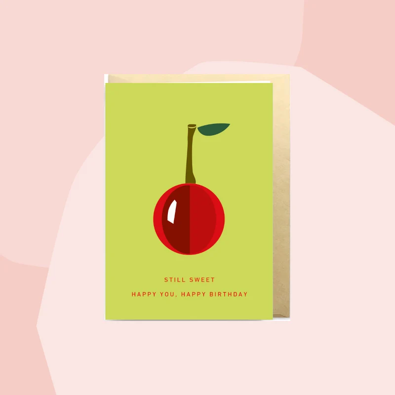 3D Postkarte: Still sweet. Happy Birthday.
