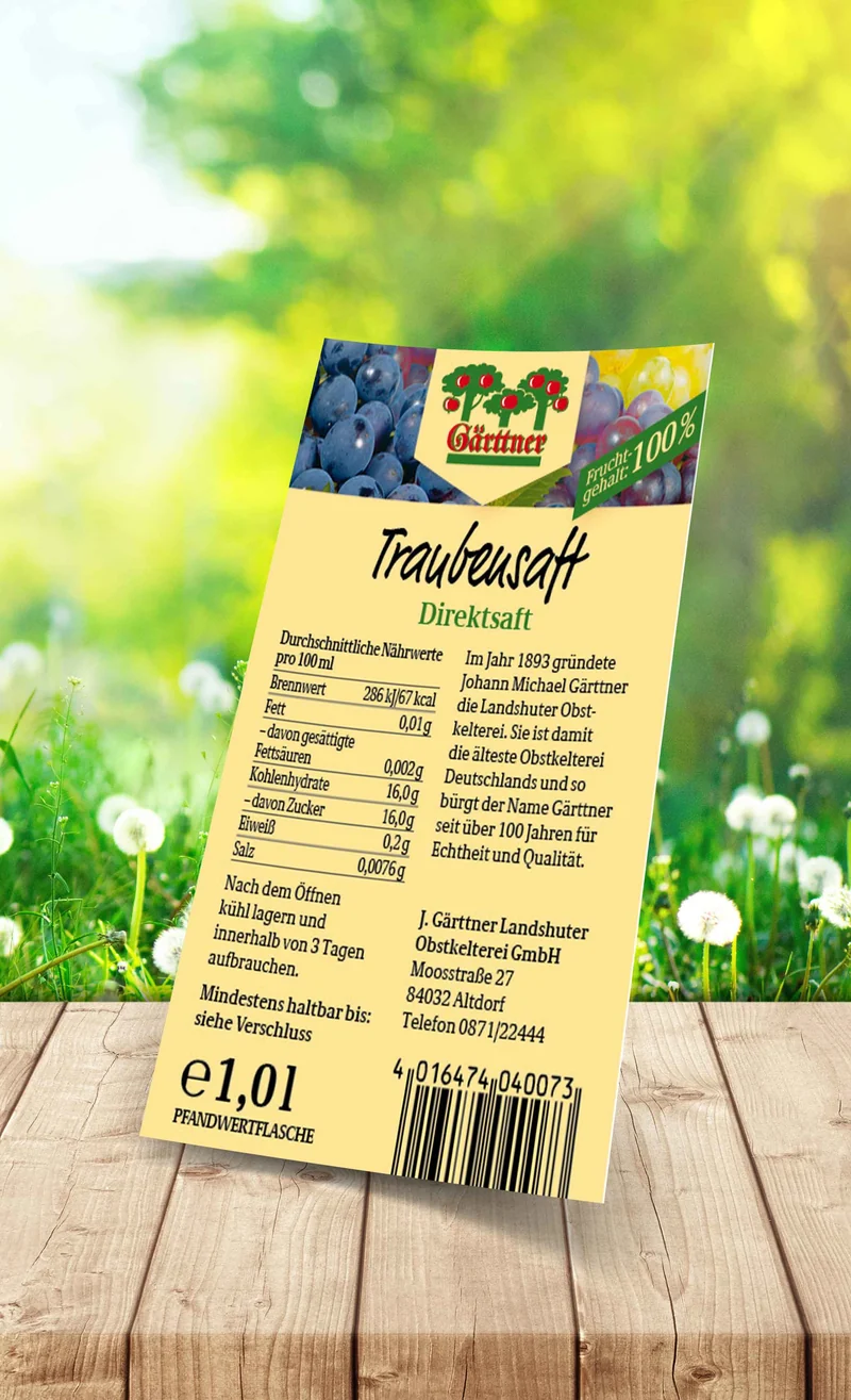 Gärttner Traubensaft 1,0l