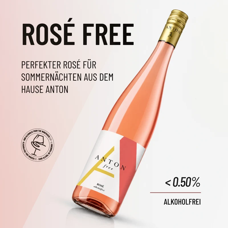 ROSÉ FREE: Perfekter Rosé für Sommernächten aus dem Hause Anton