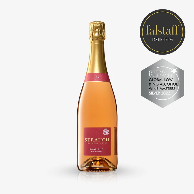ROSÉ PUR BIO: Alkoholfreier Rosé-Schaumwein aus der Strauch Sektmanufaktur