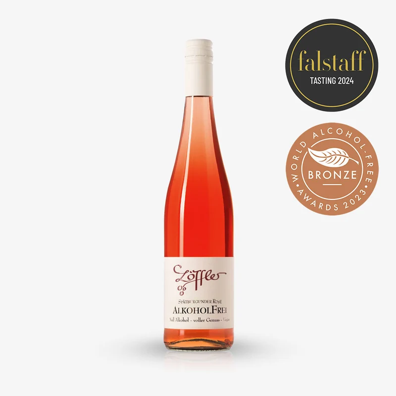 NULL ALKOHOL ROSÉ: Alkoholfreier Spätburgunder (Pinot Noir) Rosé von Löffler