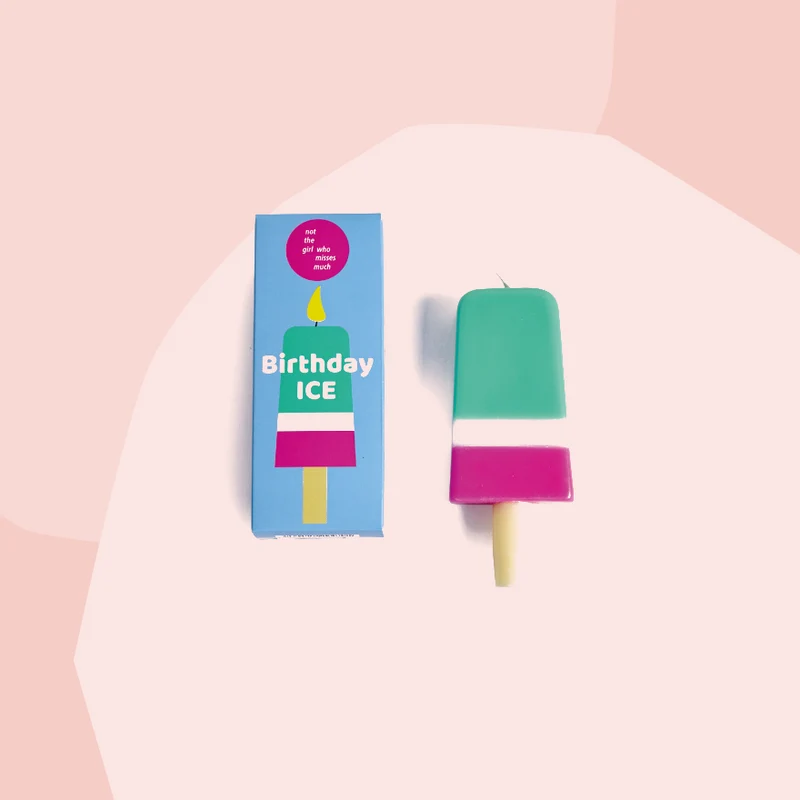 Kerze: Eis am Stiel