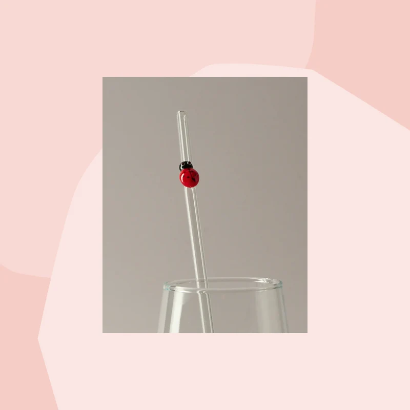 Murano Glas: Strohhalm aus Glas