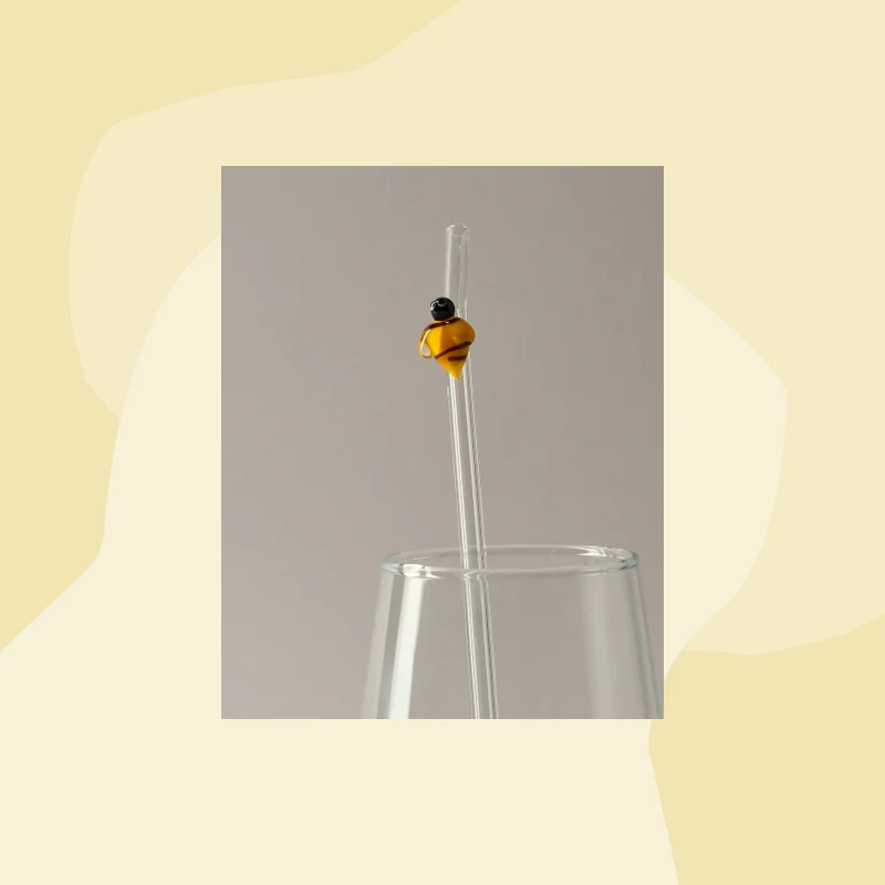 Murano Glas: Strohhalm aus Glas