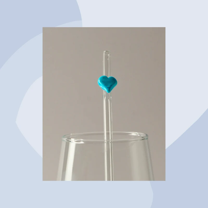 Murano Glas: Strohhalm aus Glas