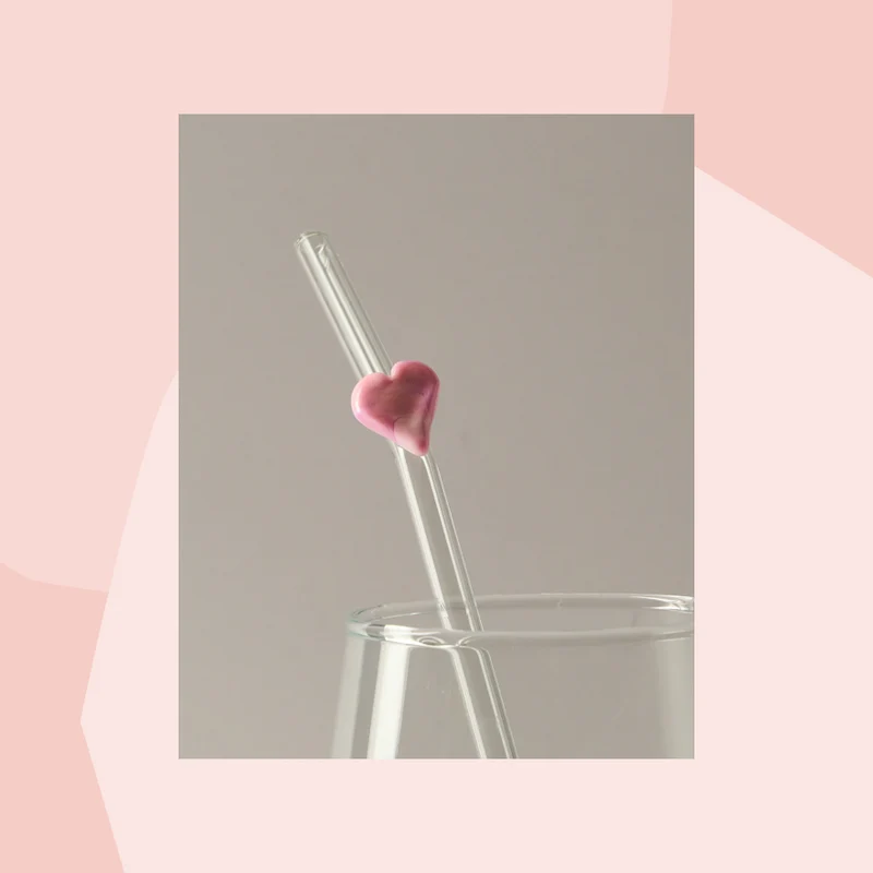 Murano Glas: Strohhalm aus Glas