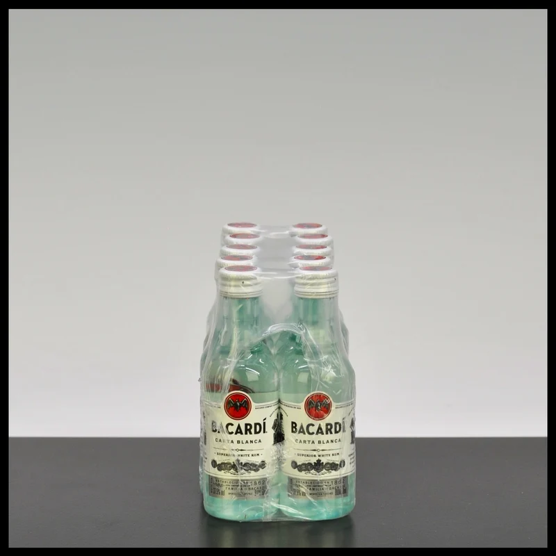 Bacardi Carta Blanca Superior White Rum PET Miniaturen 10x 0,05L - 40% Vol.