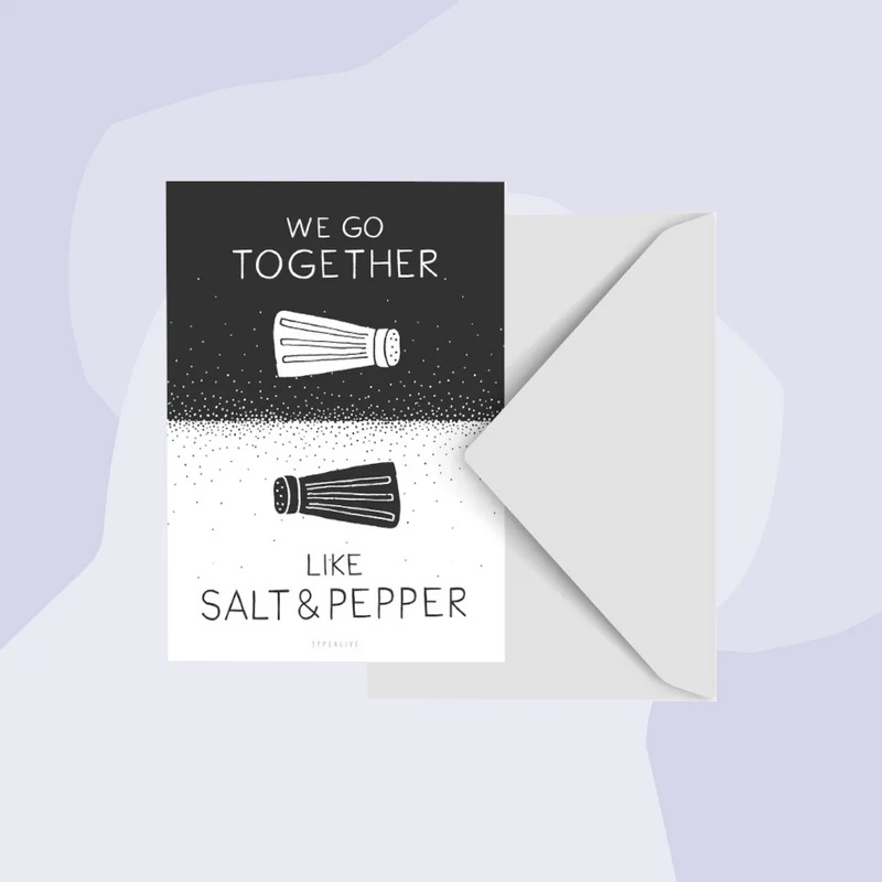 Postkarte: Salt & Pepper