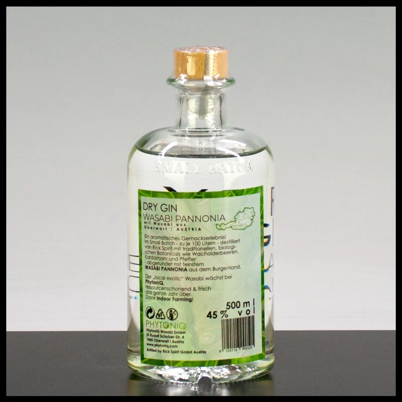 Wasabi Pannonia Dry Gin 0,5L - 45% Vol.