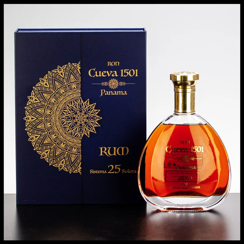 Ron Cueva 1501 Panama 25 YO Solera Rum 0,7L - 40% Vol.