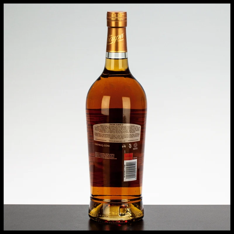 Ron Zacapa Centenario Ambar 12 YO Sistema Solera Reserva 1L - 40% Vol.