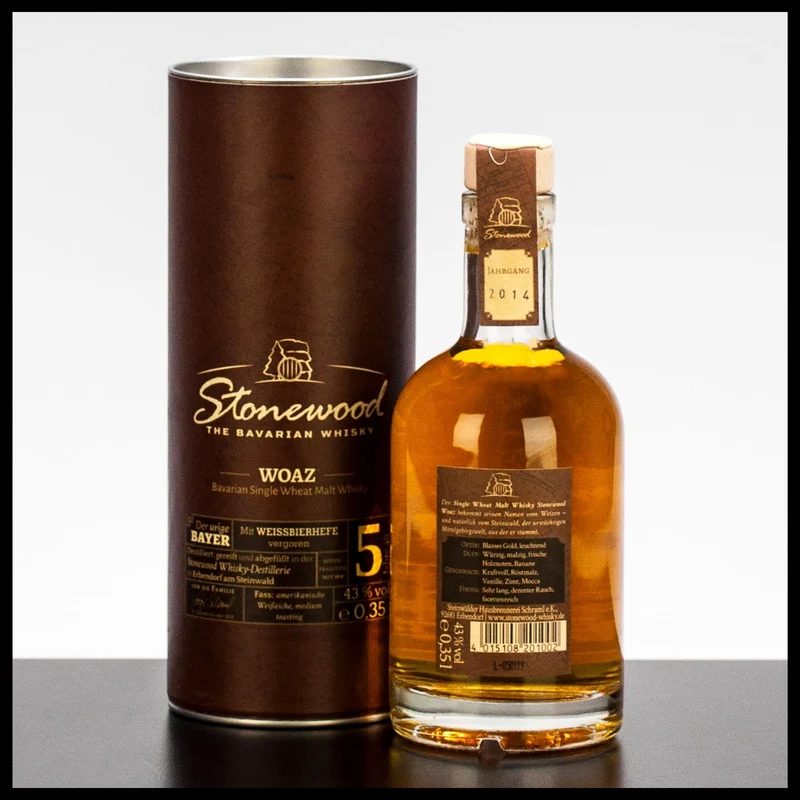 Stonewood Woaz 5 YO Bavarian Whisky 0,35L - 43% Vol.